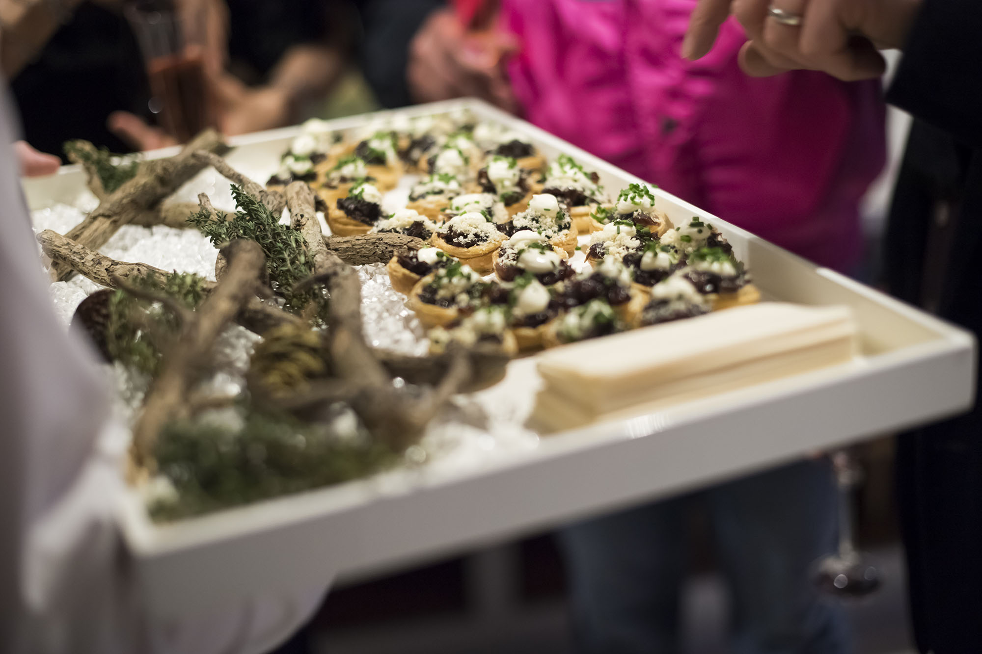 elegant winter wedding catering